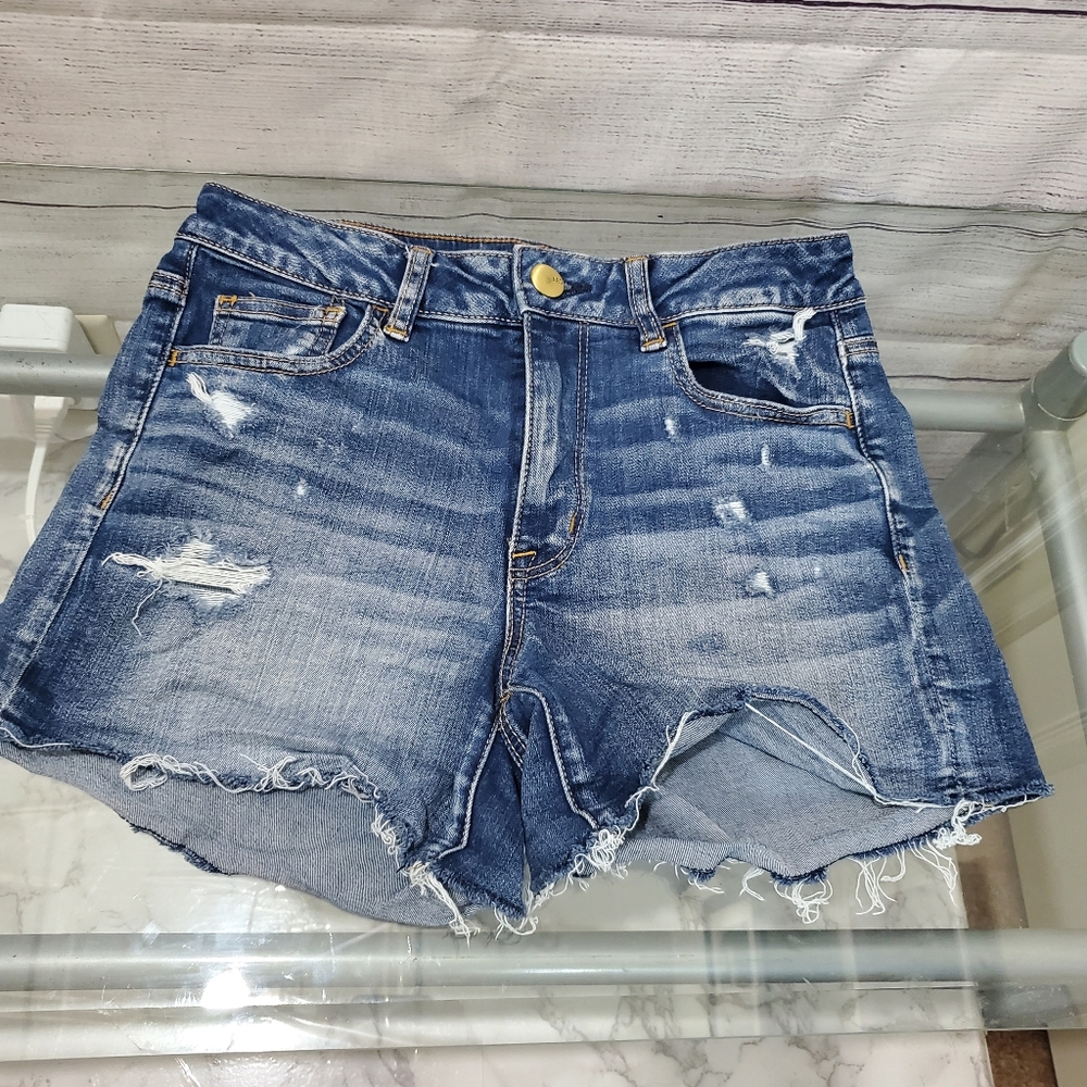 Denim Distressed Women Shorts